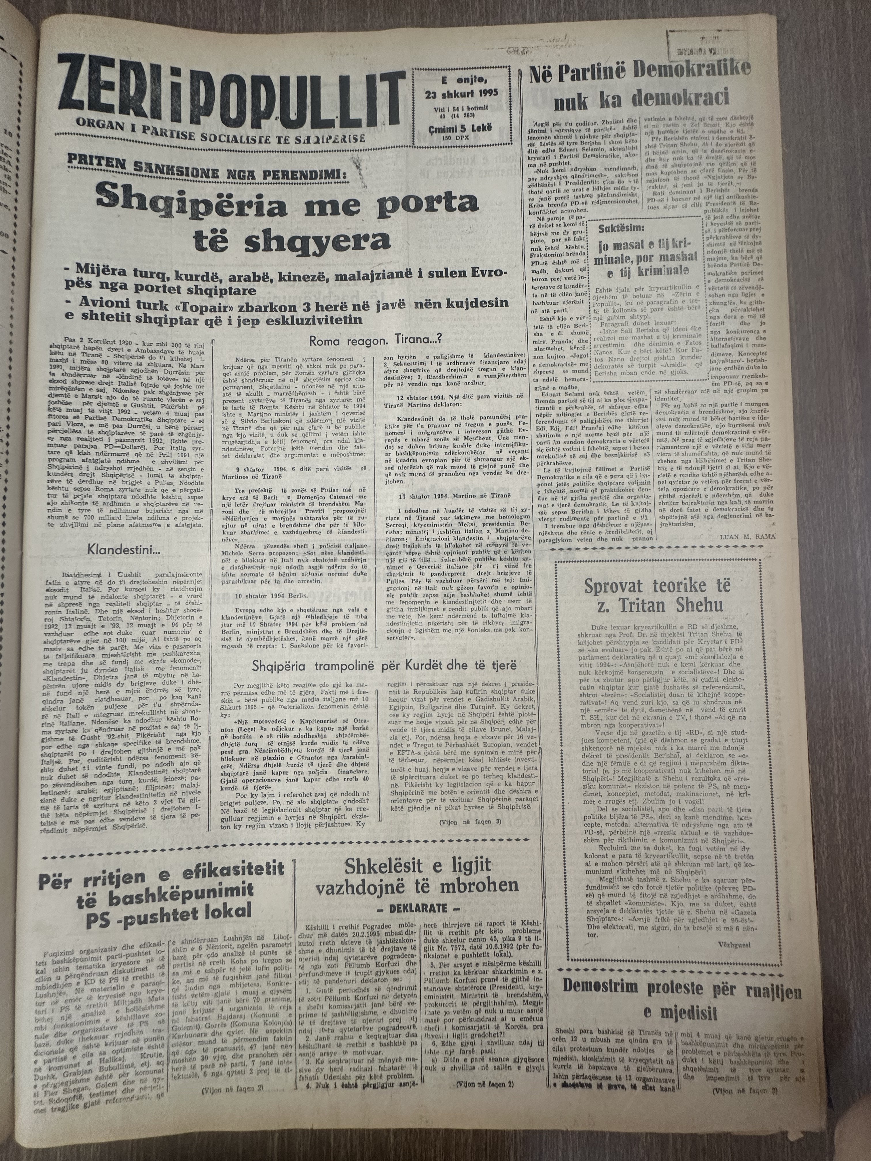 Zëri i Popullit 1993-09-23